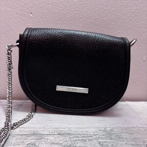 Steve Madden Black Leather Crossbody Bag